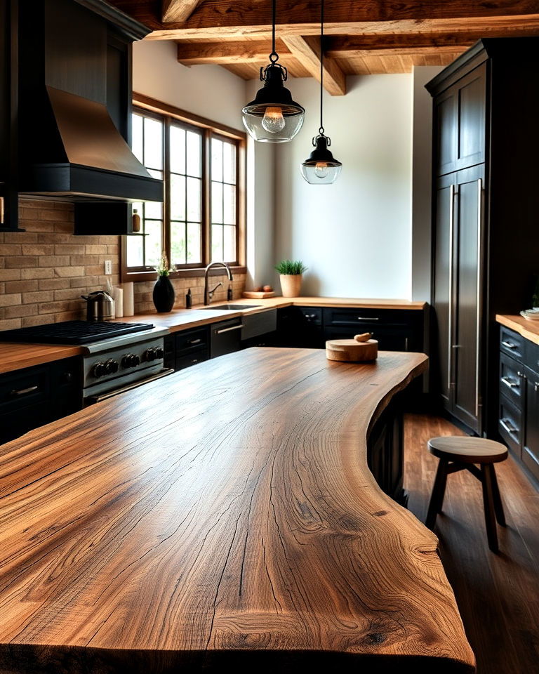 thick slab wood countertop