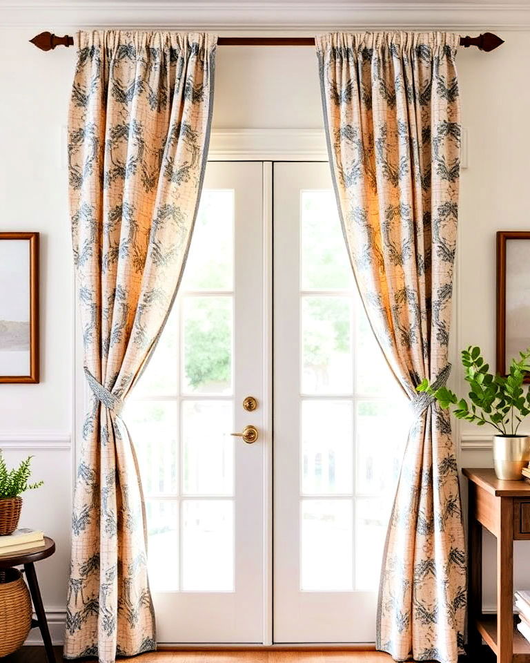 tie top curtains for a charming casual vibe