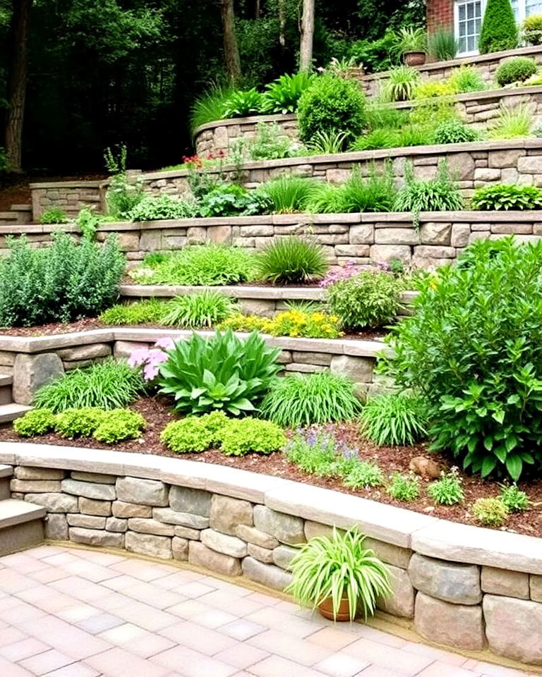 tiered garden levels