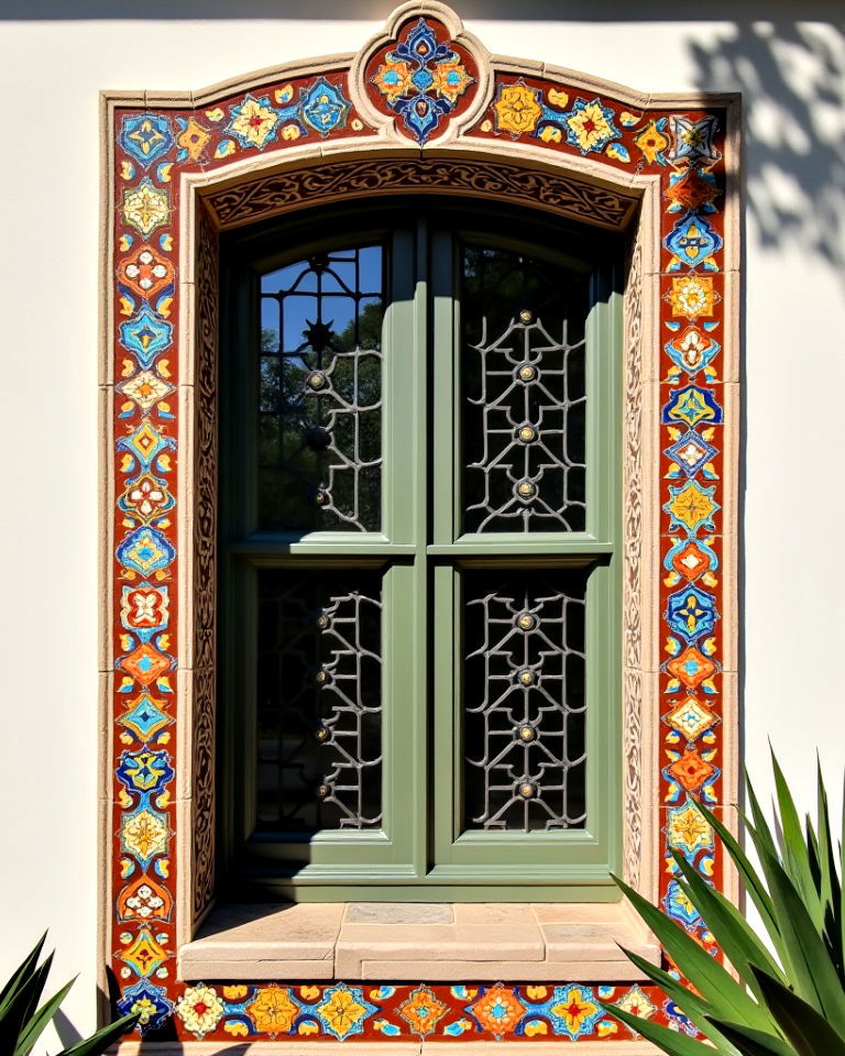 tile framed windows