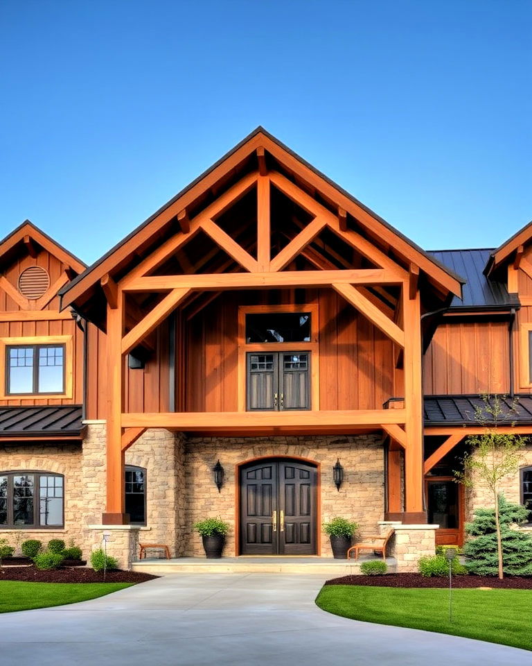 timber frame barn house exteriors