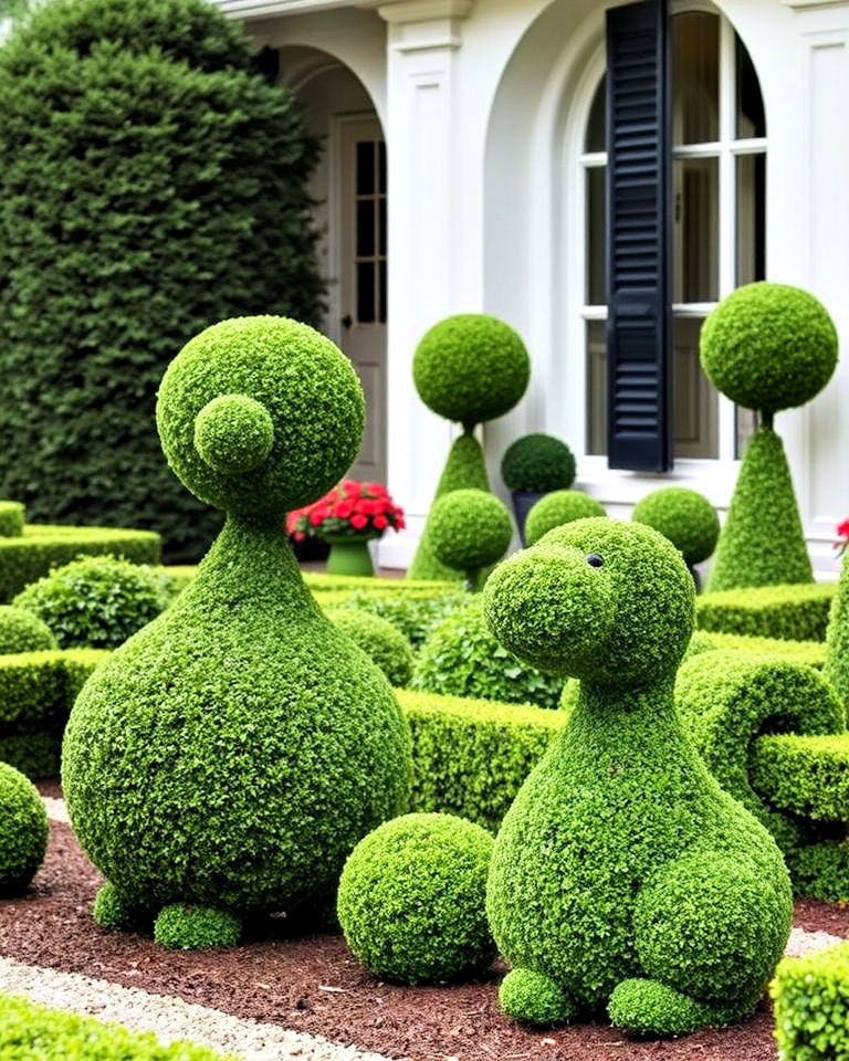 topiary sculptures for formal garden