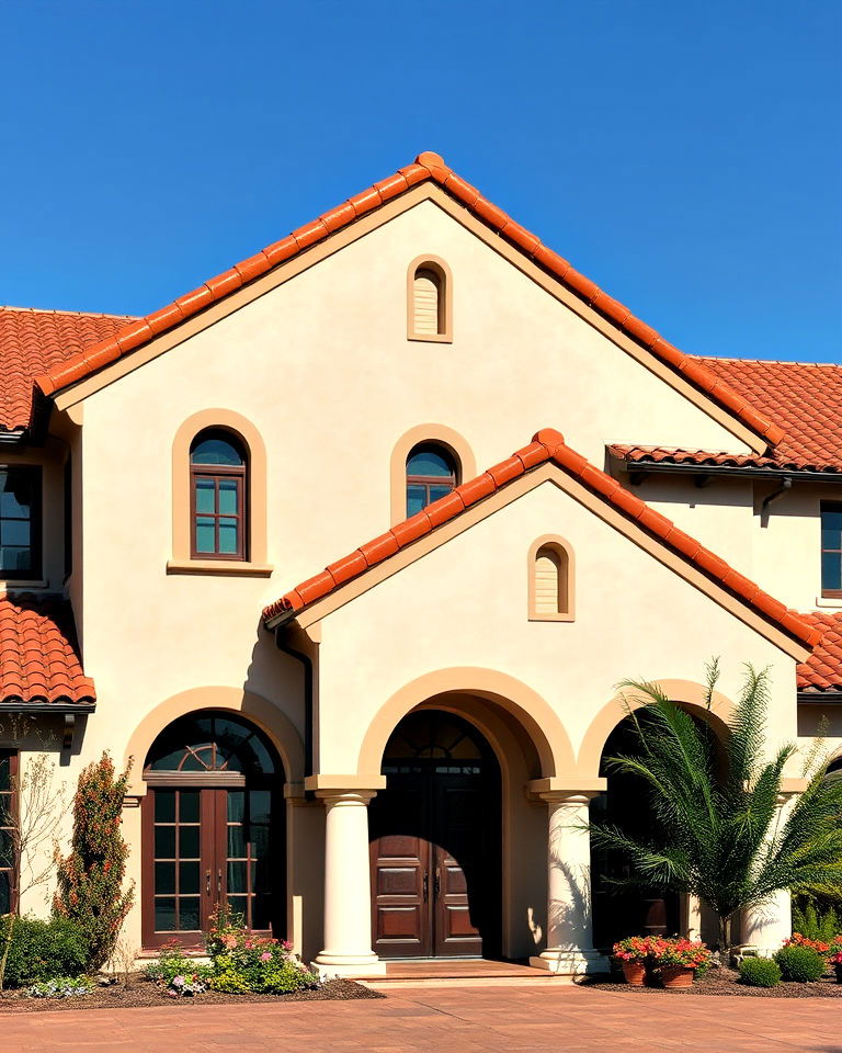 traditional spanish roof gables