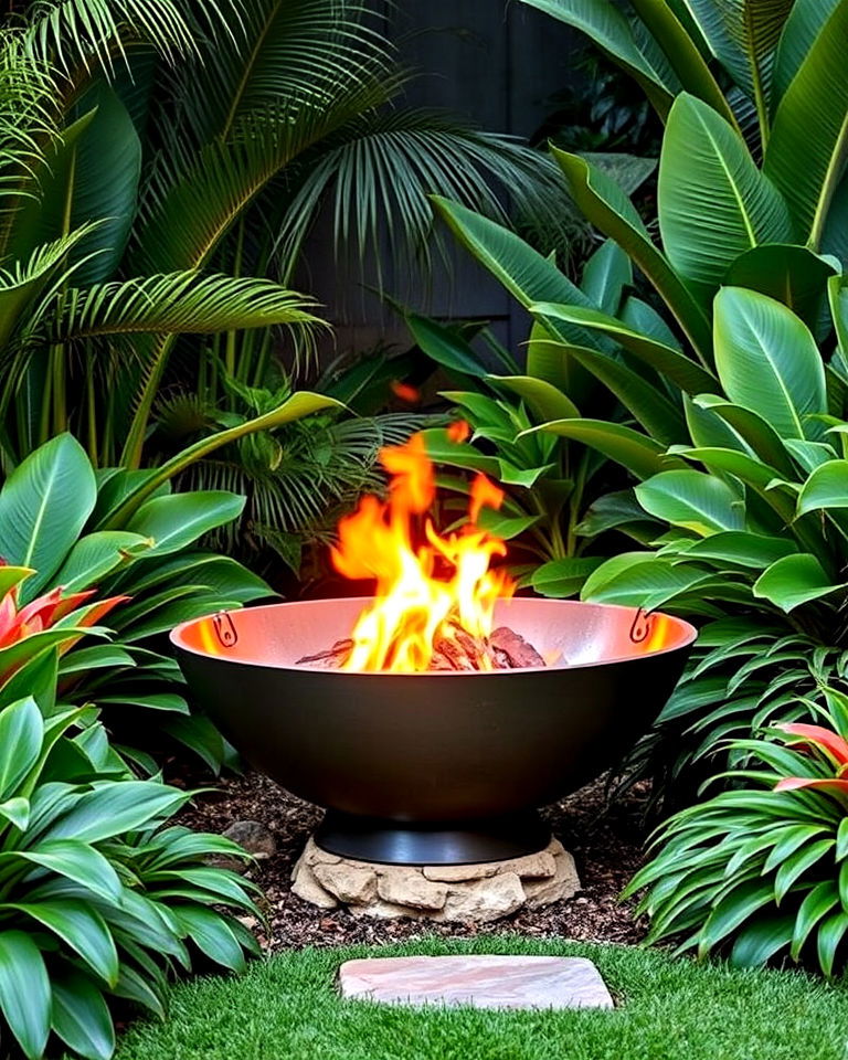 tropical fire bowls