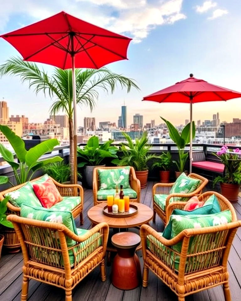 tropical paradise deck