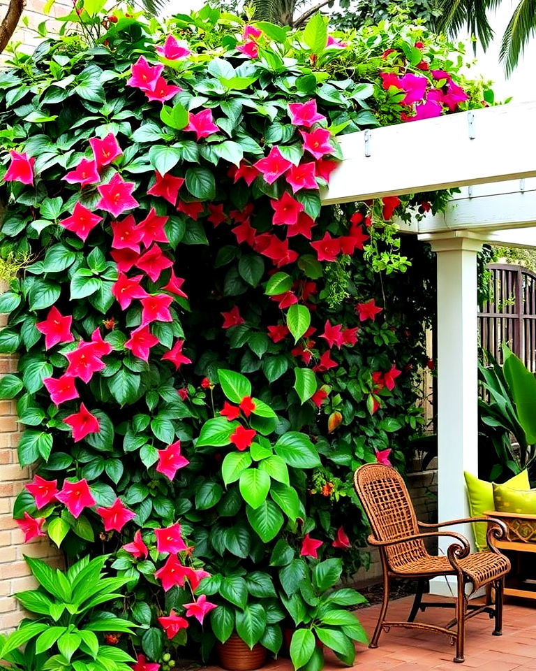tropical vines garden for vertical charm