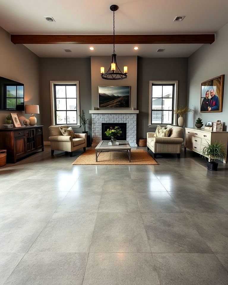 trowel finished concrete floors