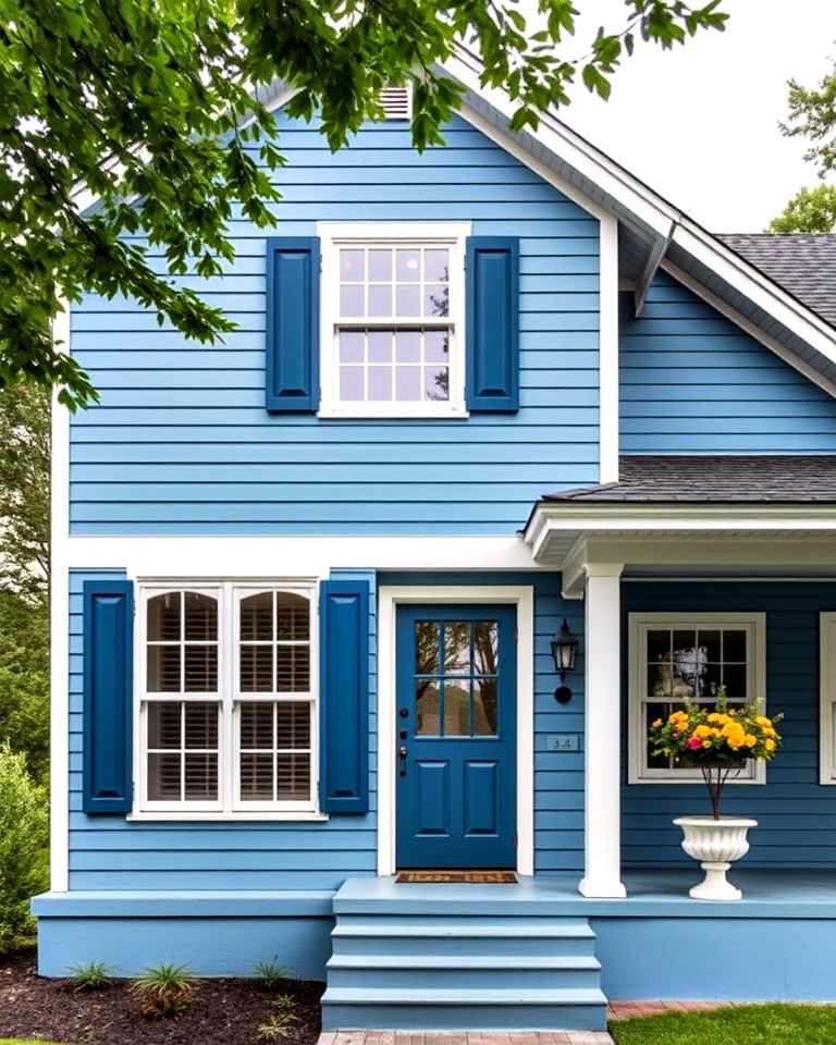 two toned blue design