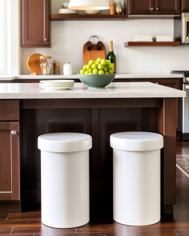 under island stools with hidden storage