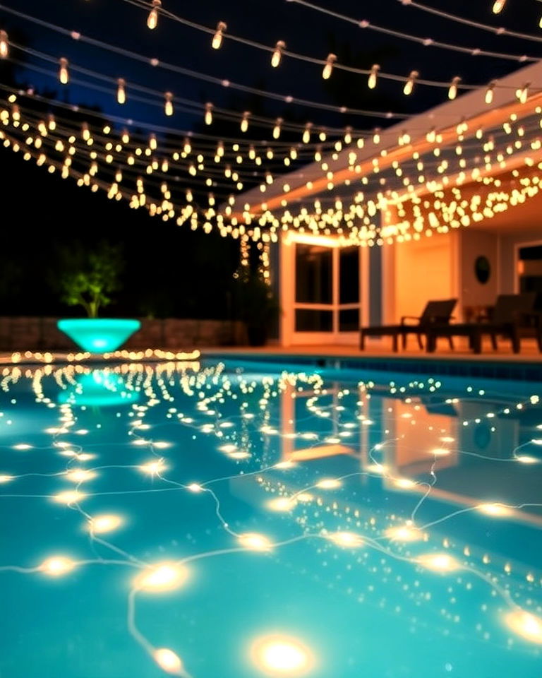 underwater led pool string lights for beautiful effect
