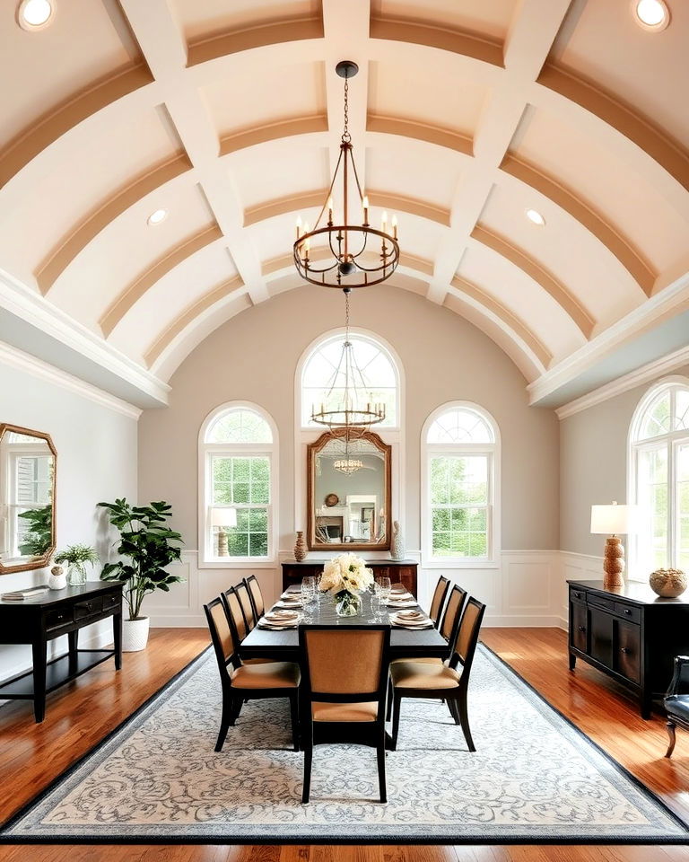 unique arched vaulted ceiling