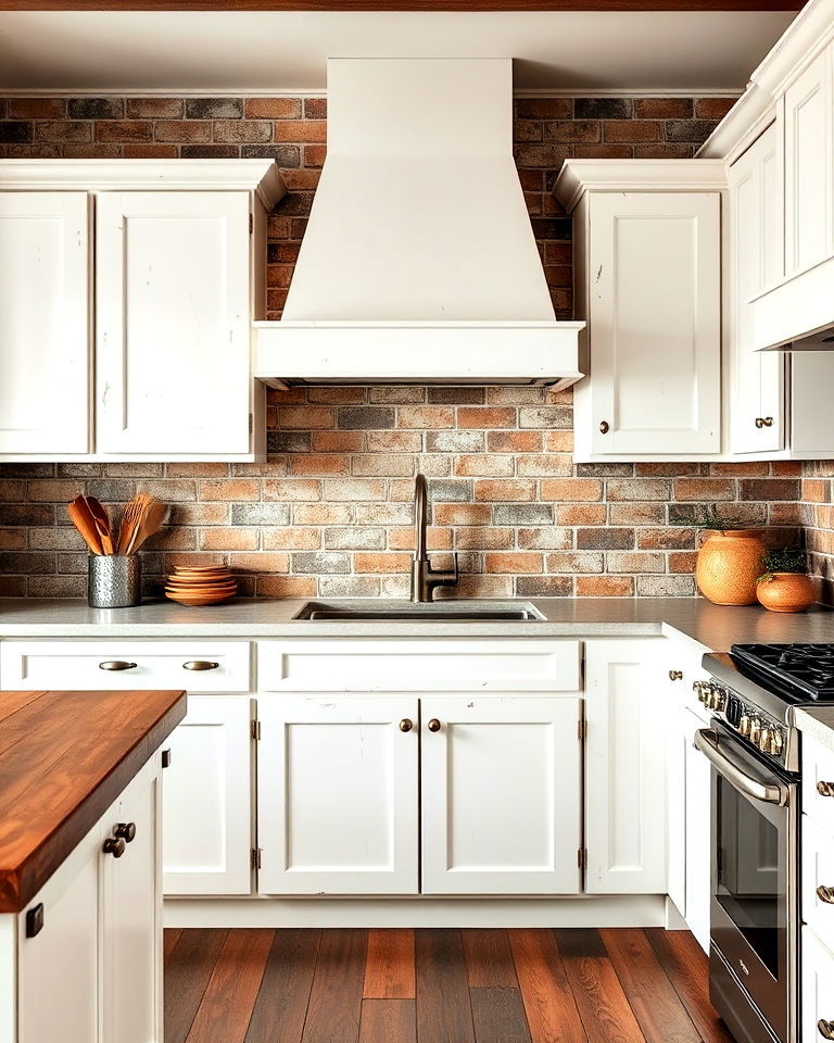 unique distressed metal sheet backsplash