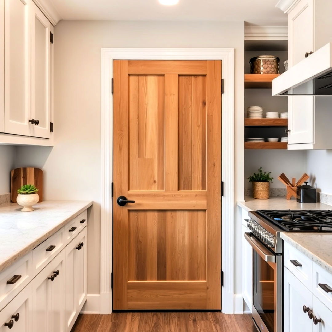 unique farmhouse pantry door with hardware