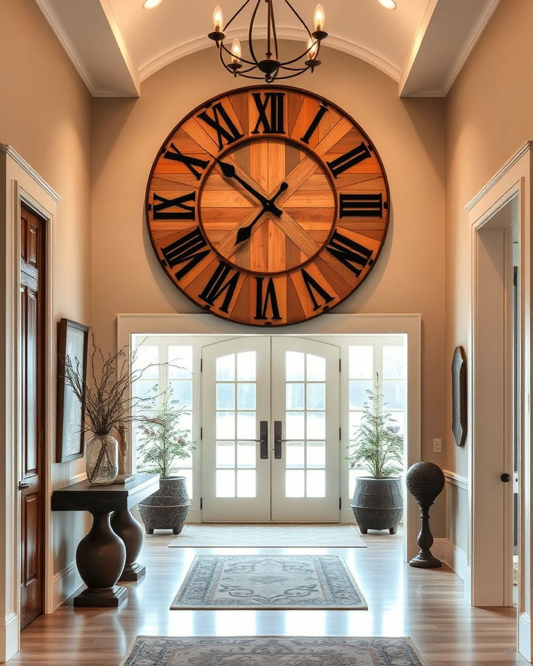 unique oversized clock design