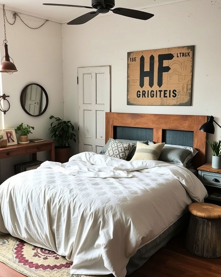 upcycled furniture for grunge aesthetic room
