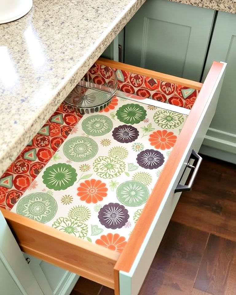 use eclectic drawer liners