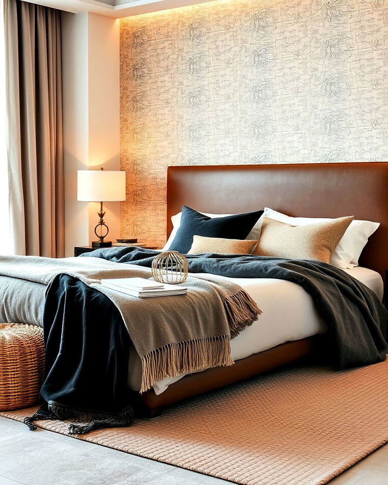 use layered textures for hotel room