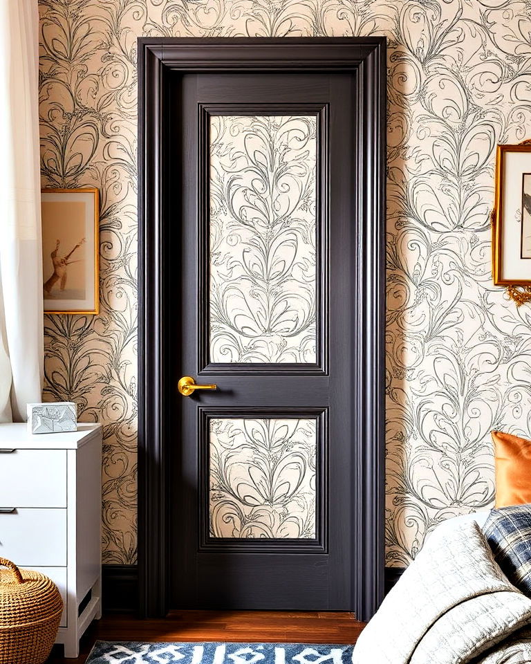 use removable wallpaper for bedroom door