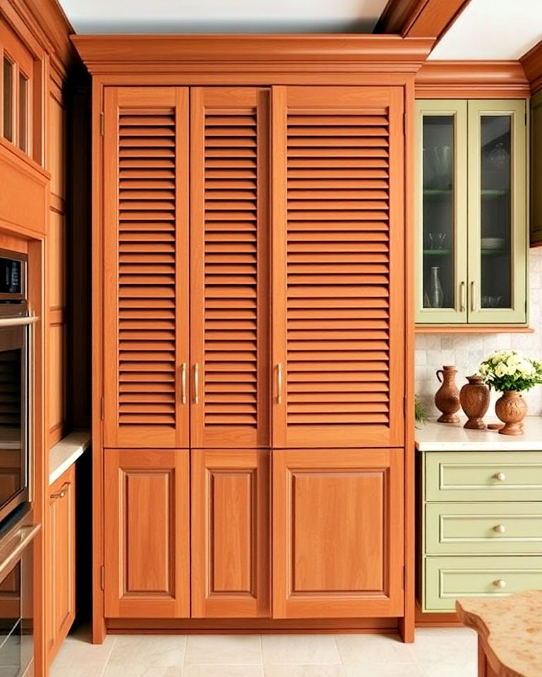 use shuttered cabinet doors