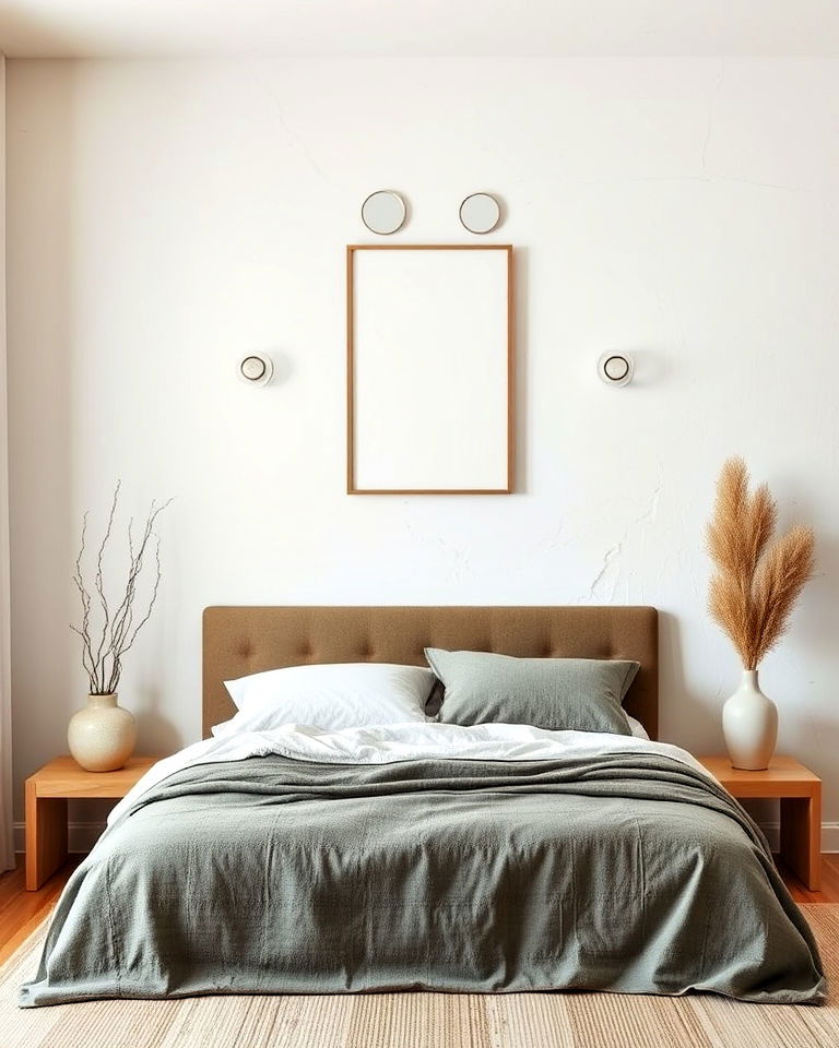 use sparse wall décor