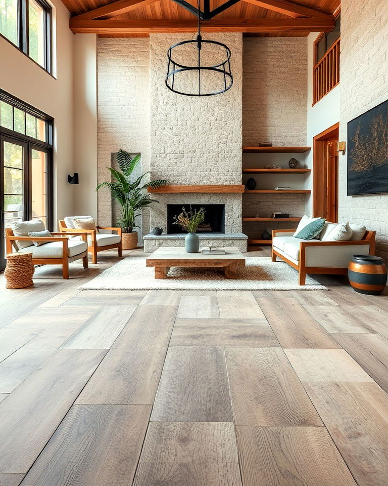 use uneven floor materials