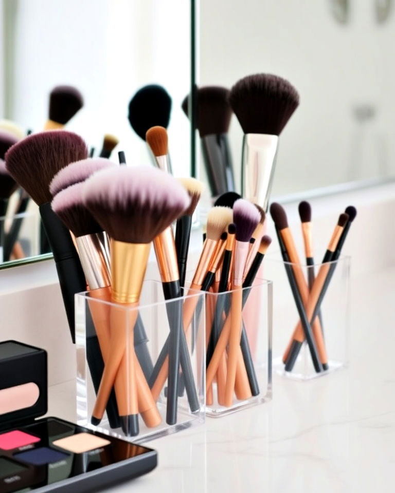 vanity brush holders