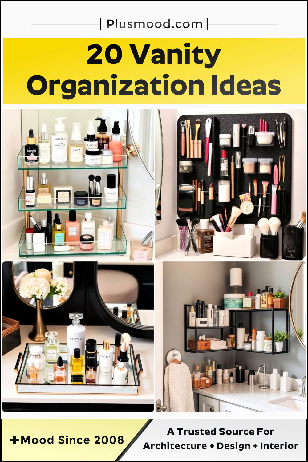 vanity organization ideas and inspiration