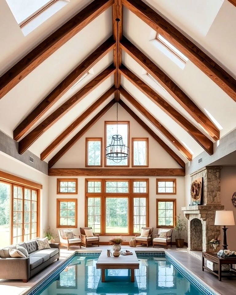 vaulted ceiling to add charm