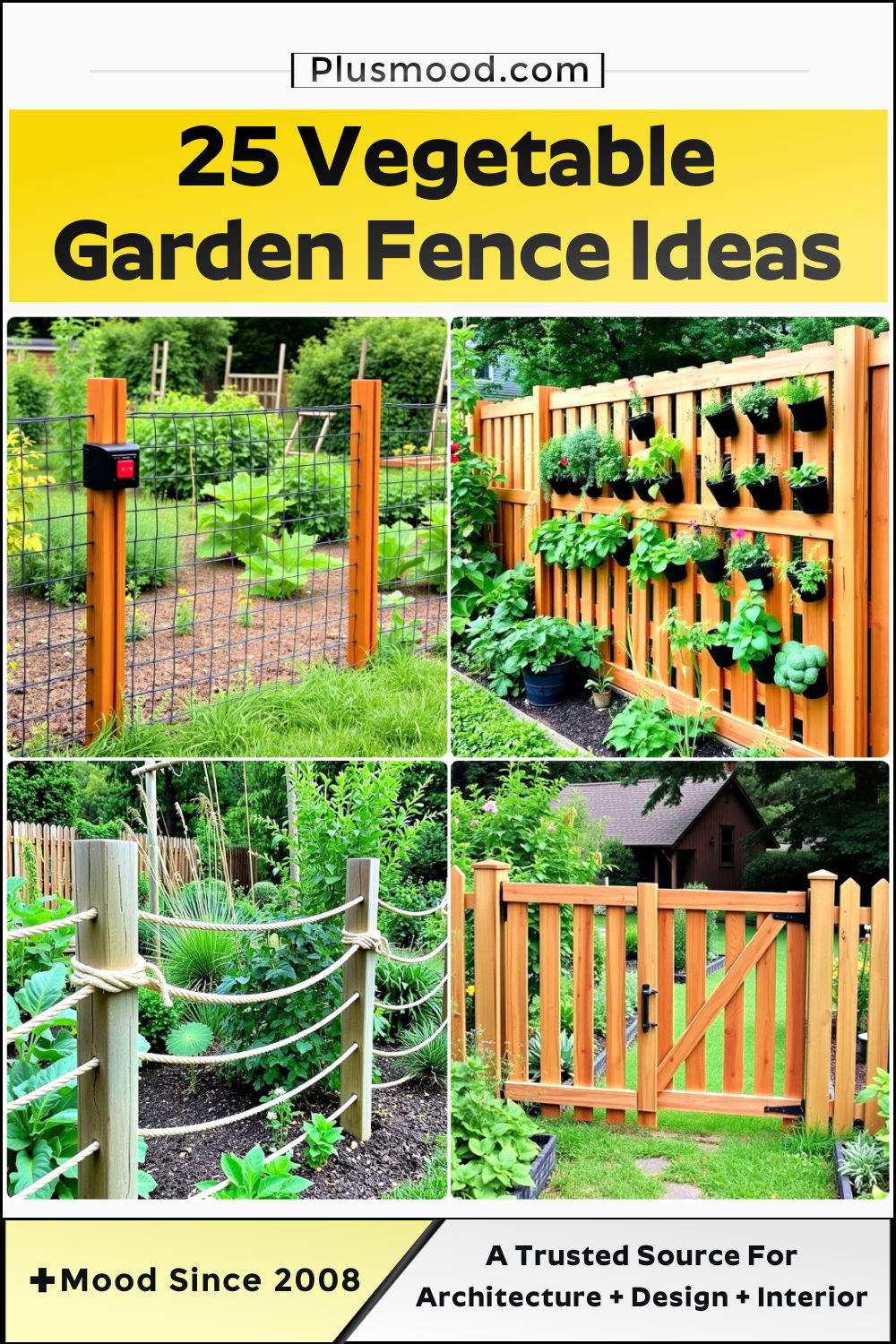 vegetable garden fence ideas and inspiration