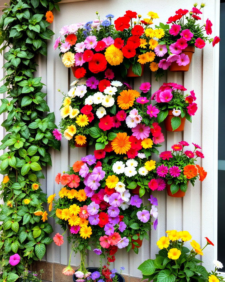 vertical flower wall