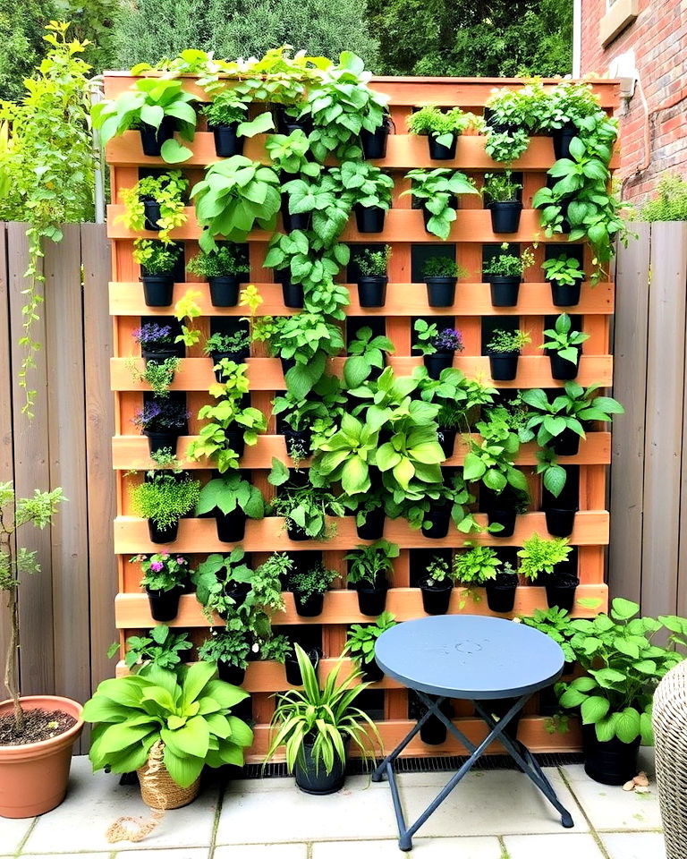 vertical garden for blocking neighbors view