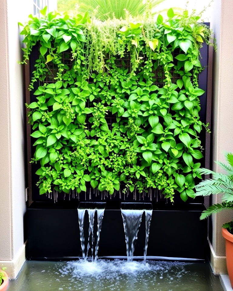 vertical garden water wall