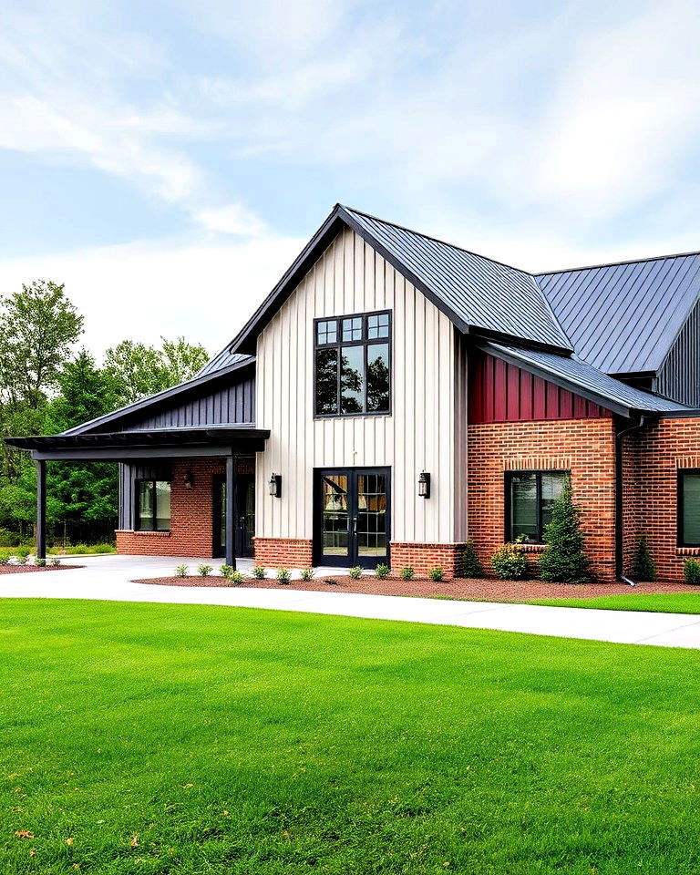 vertical metal panels house exteriors