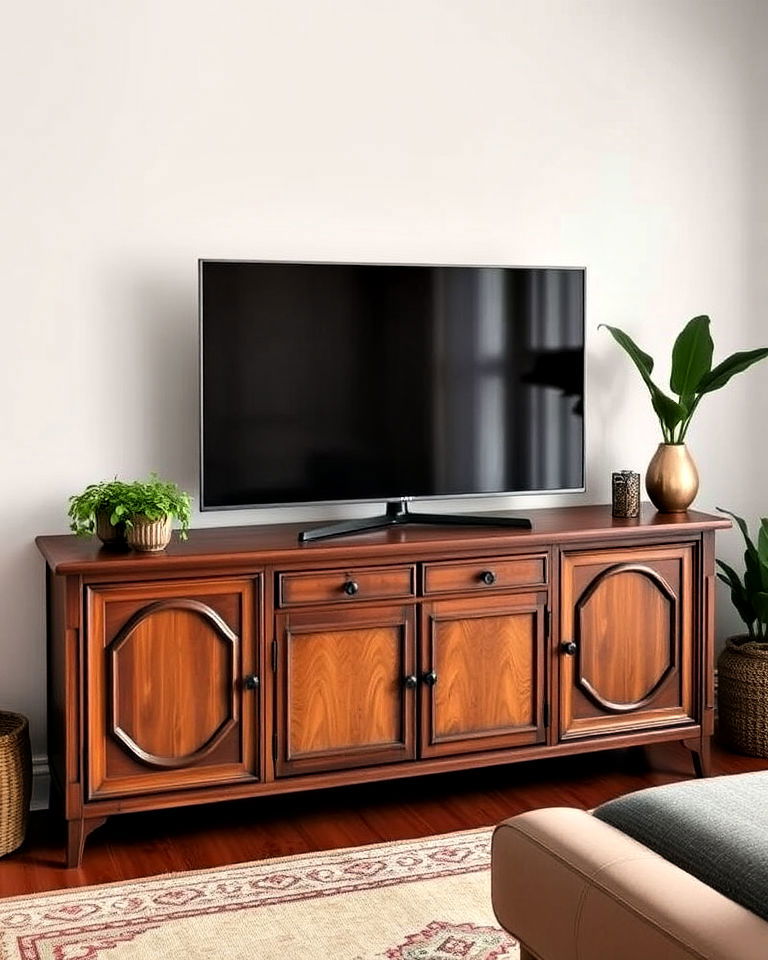 vintage console for a retro touch