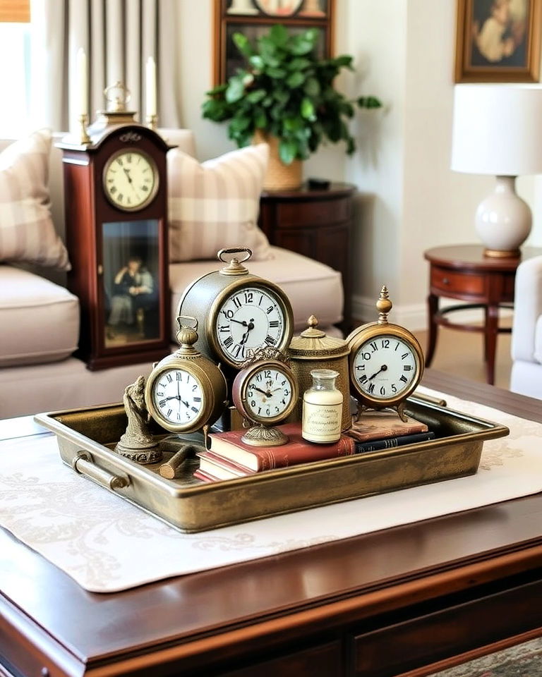 vintage finds coffee table centerpiece