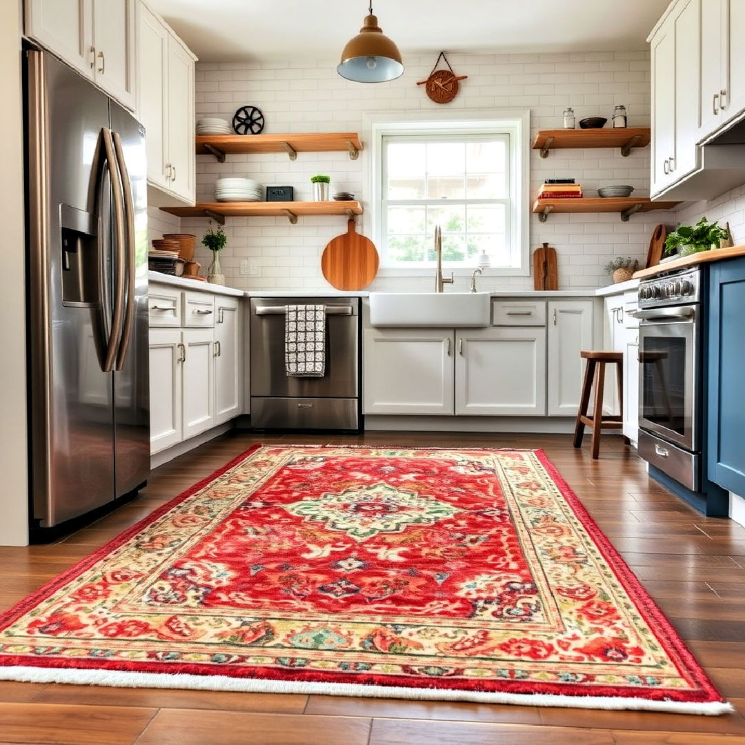 vintage inspired rug to add comfort