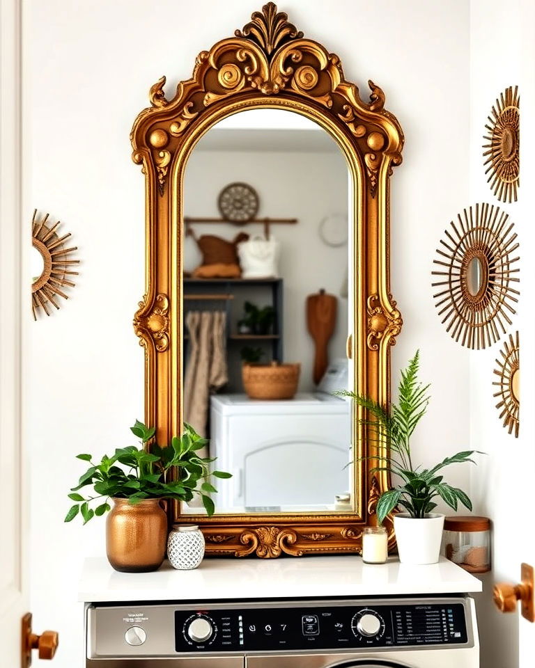 vintage mirror for visual interest