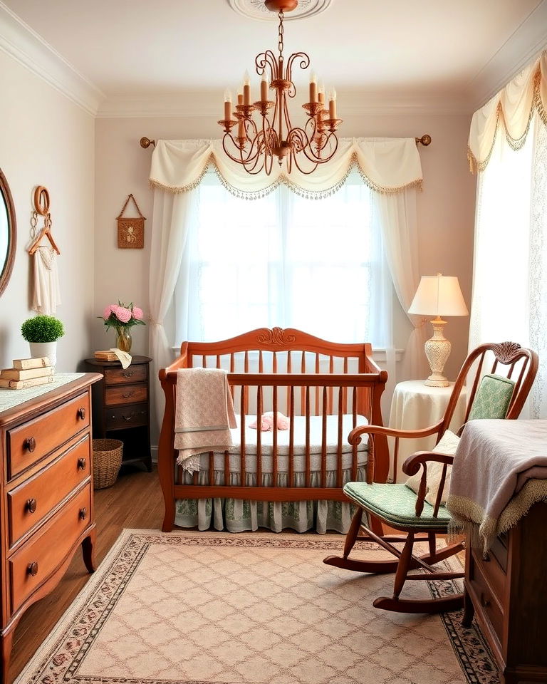 vintage nursery to add charm