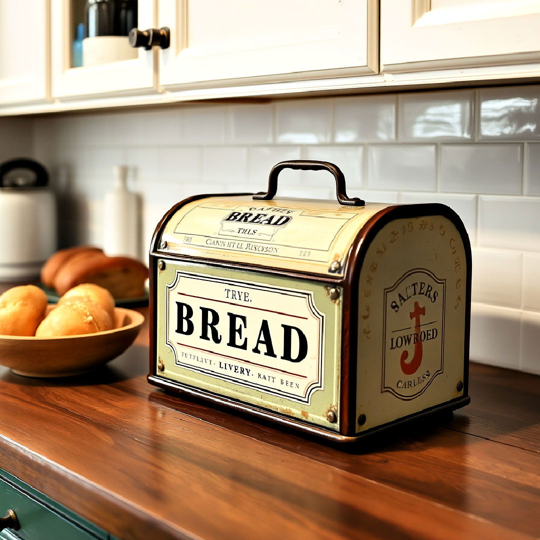 vintage style bread box