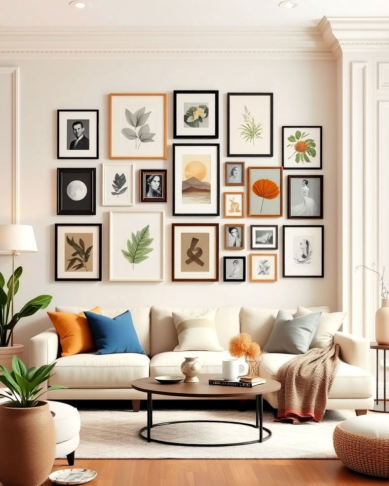 wall art gallery for living room