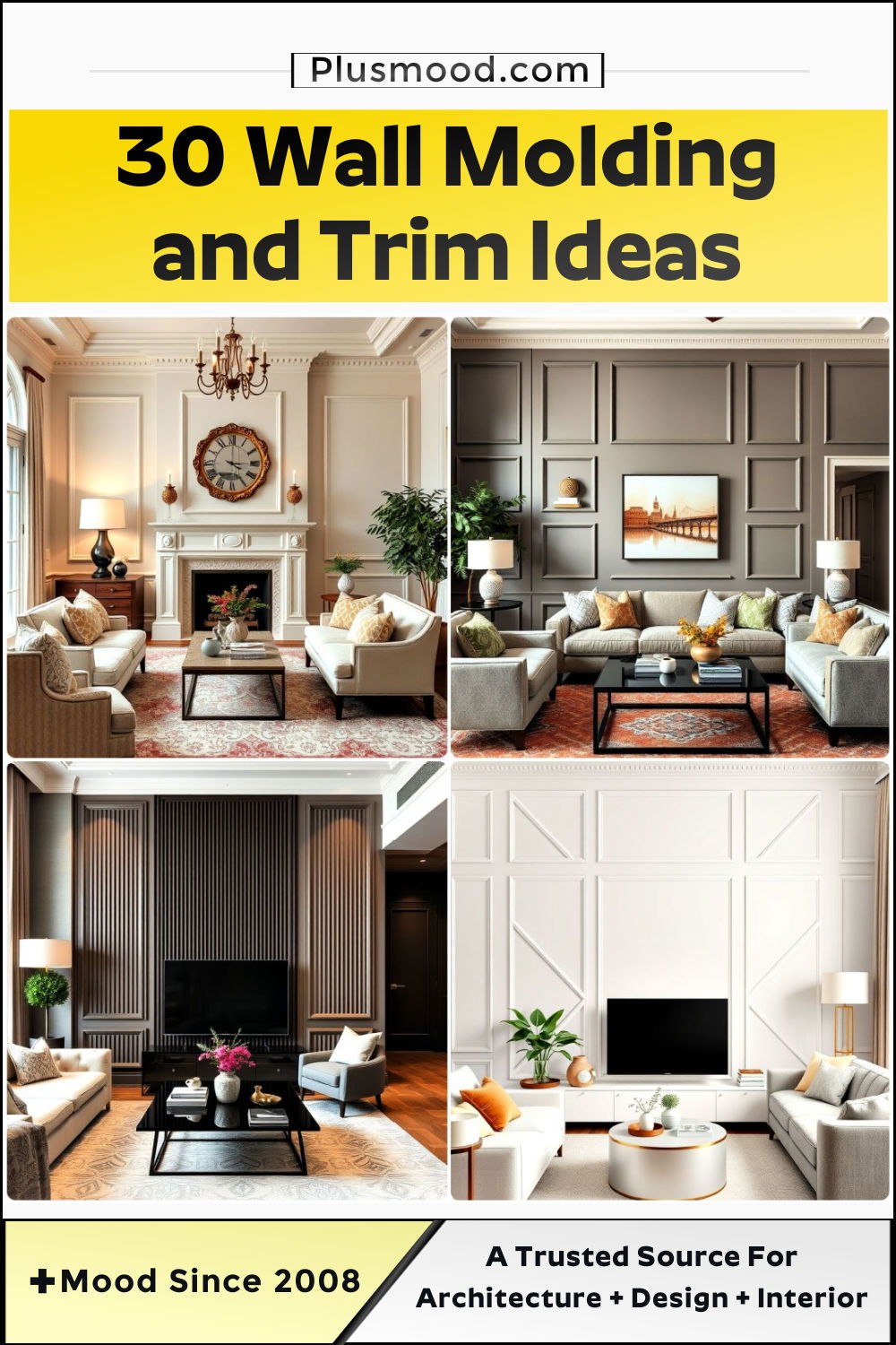 wall molding and trim ideas and inspiration