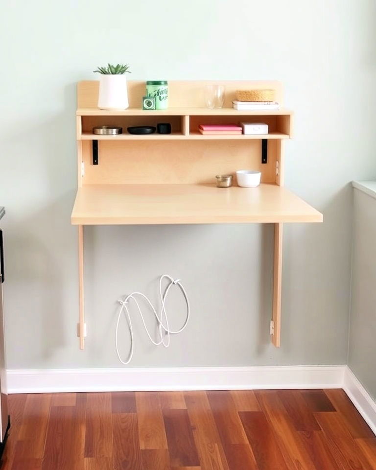 wall mounted folding table