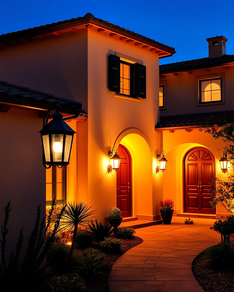 warm outdoor lighting
