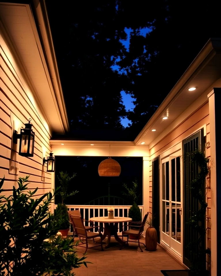 warm white lighting for soothing ambiance