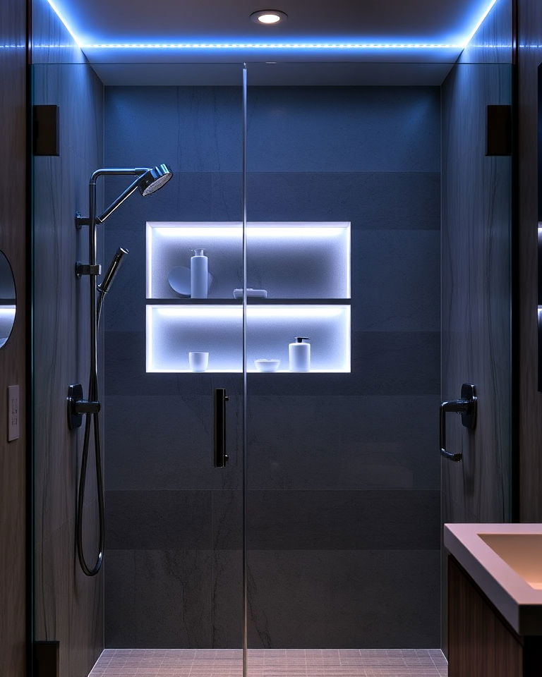 waterproof strip lights for shower