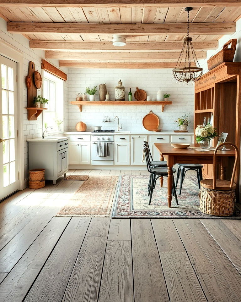 weathered wood flooring