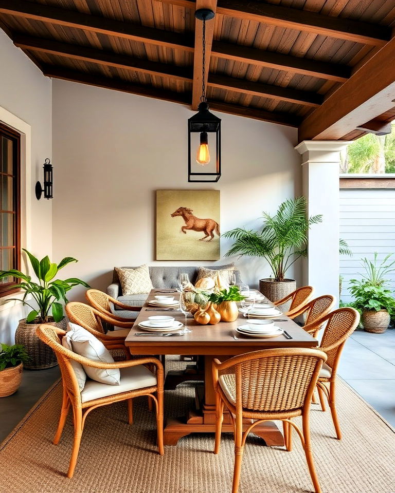 well appointed dining area enhances the california room