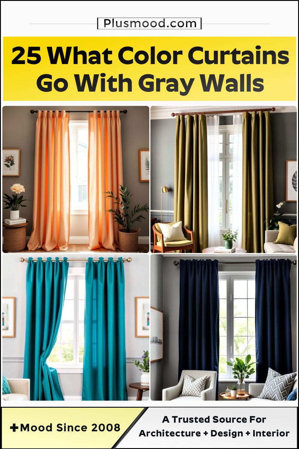 what color curtains go with gray walls to copy