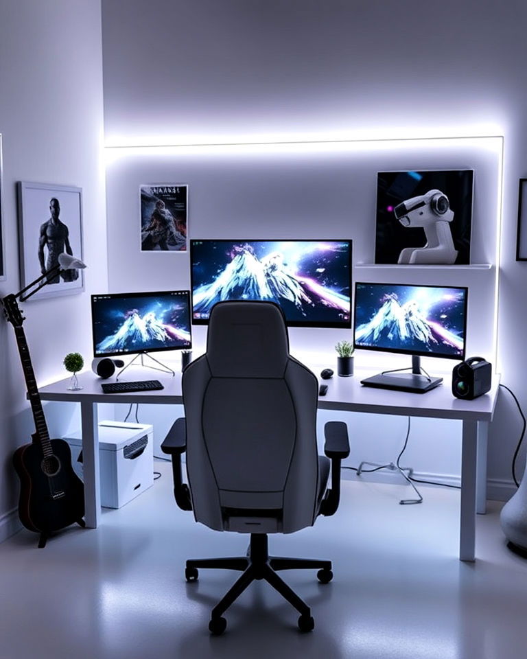 white ambient lighting
