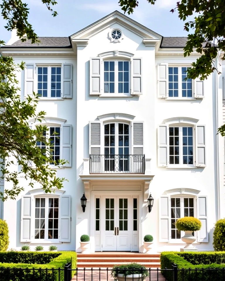 white french provincial home